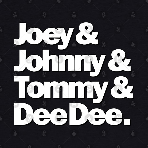 Joey & Johnny& Tommy & Dee Dee by StayTruePonyboy